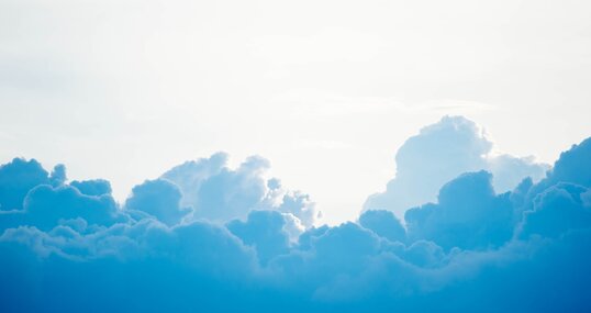 Wolken zur Visualisierung der Cloud